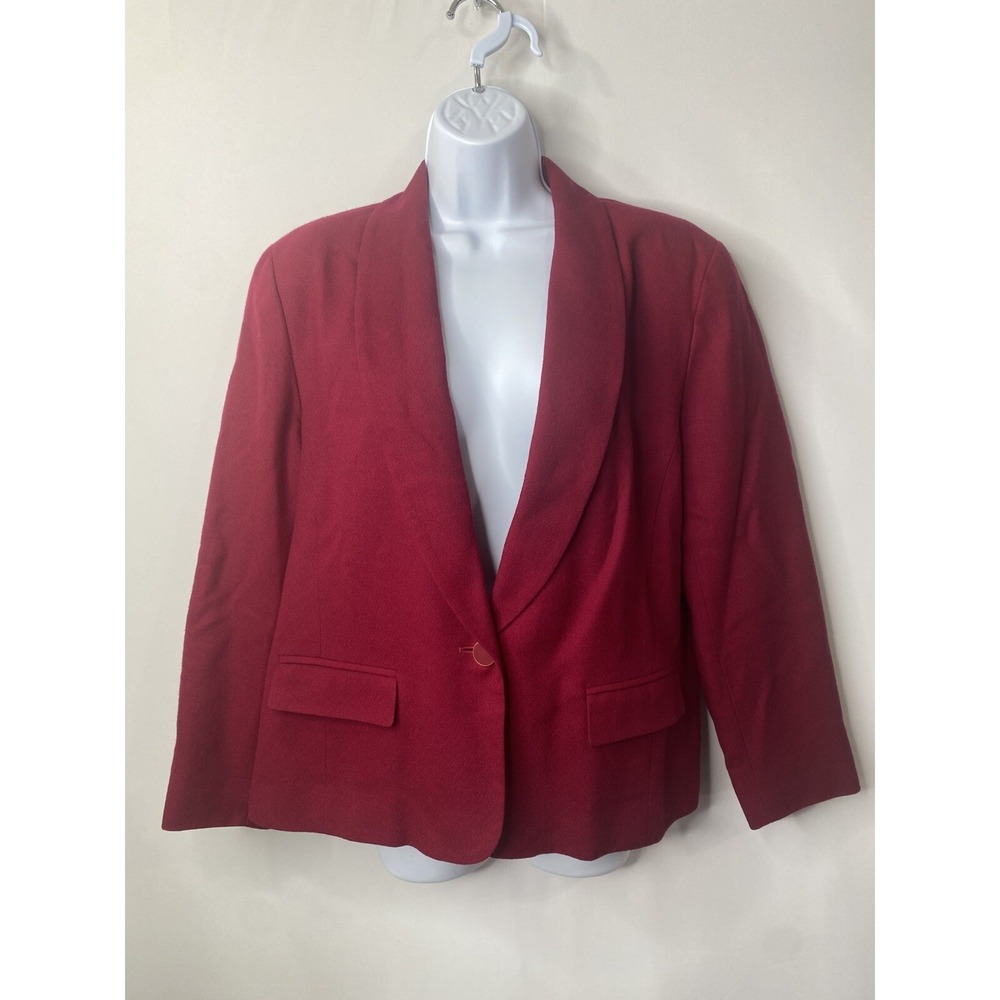 Vintage Pendleton Womens  Wool Blazer Size 16 Christmas Holidays Classic Career